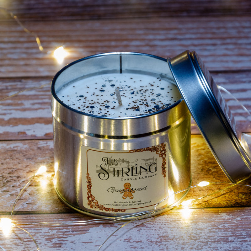 Gingerbread Travel Tin Candle with Cotton Wick