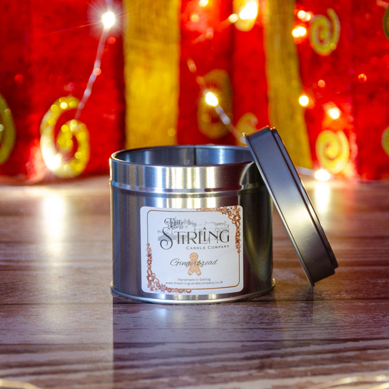 Gingerbread Travel Tin Candle with Cotton Wick