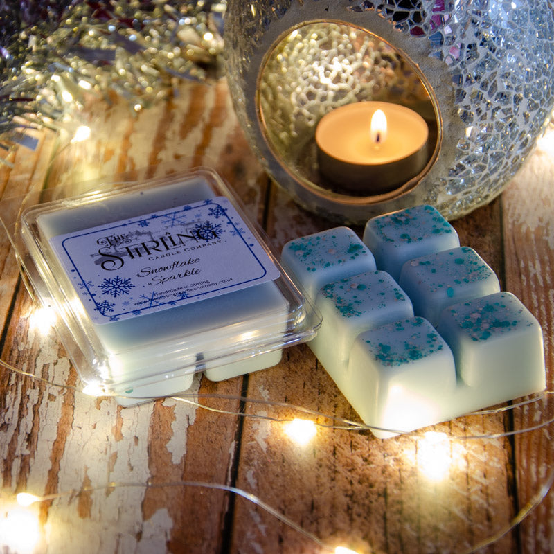 Snowflake Sparkle Wax Melt Clamshell