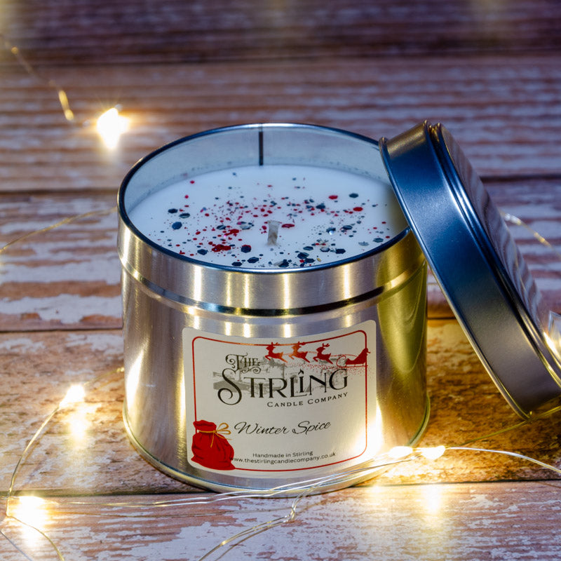 Winter Spice Travel Tin Candle Cotton Wick