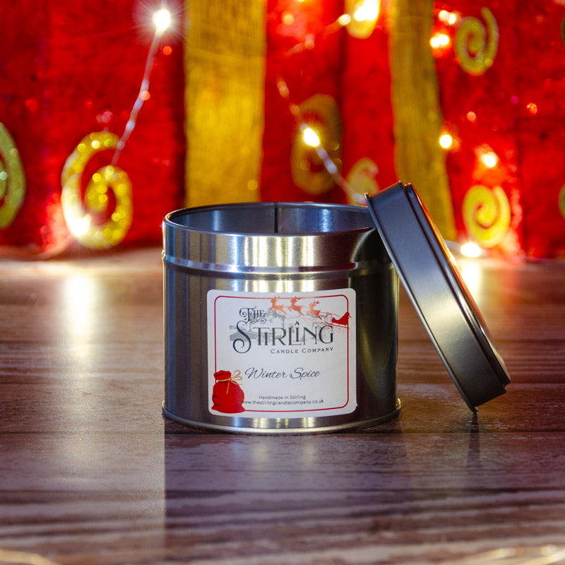 Winter Spice Travel Tin Candle Cotton Wick