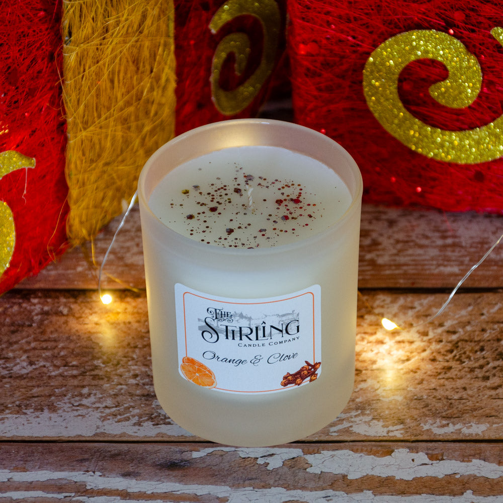 Orange and Clove Medium Candle Hand Poured in Scotland