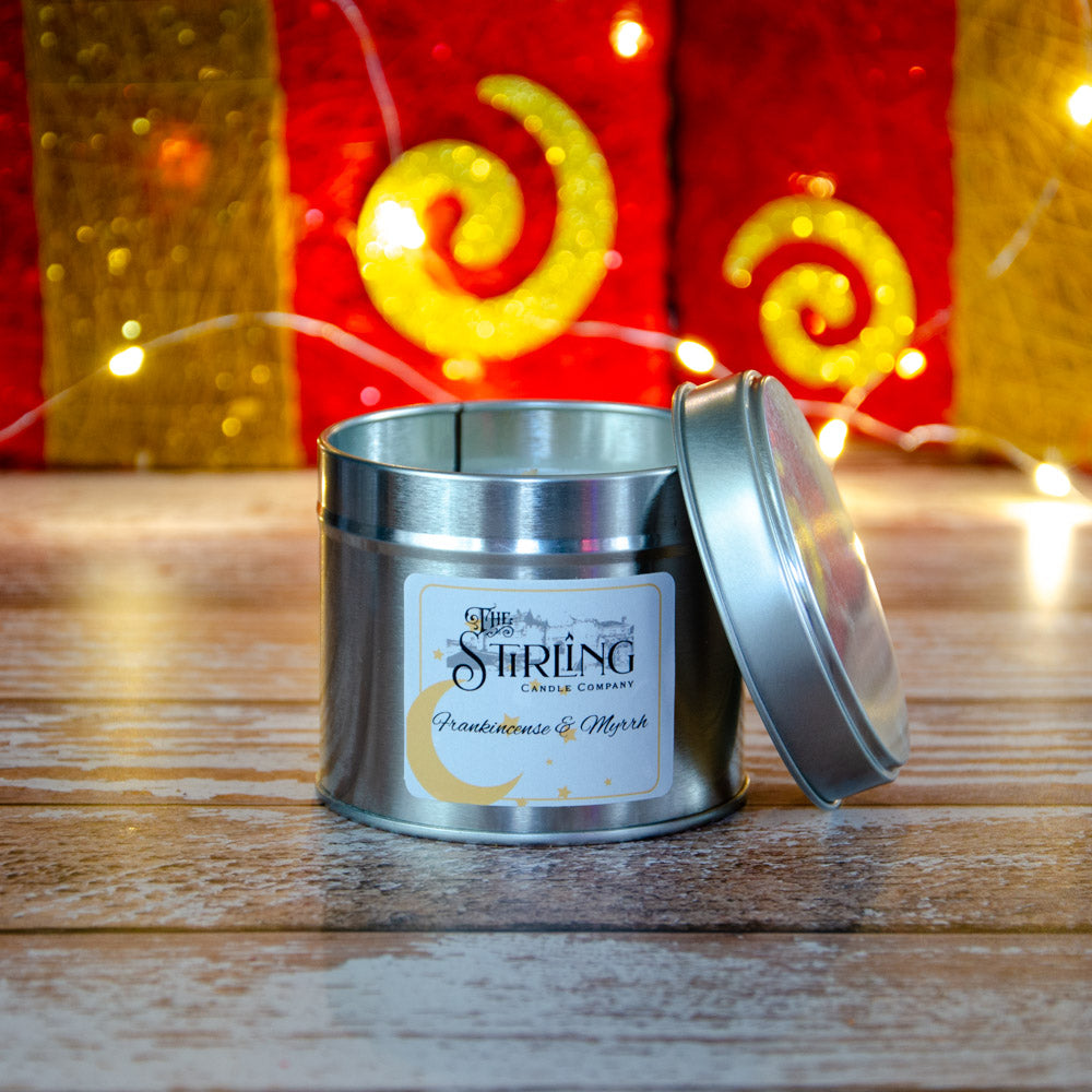 Frankincense and Myrrh Travel Tin Candle