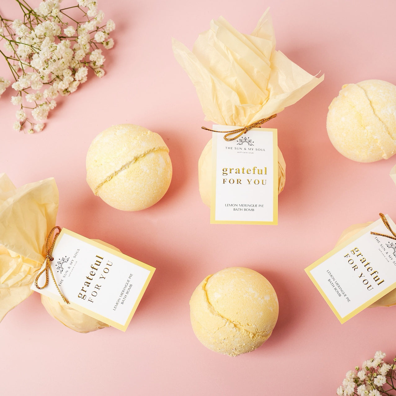 Grateful For You - Chamomile & Grapefruit Bath Bomb Gratitude Soak