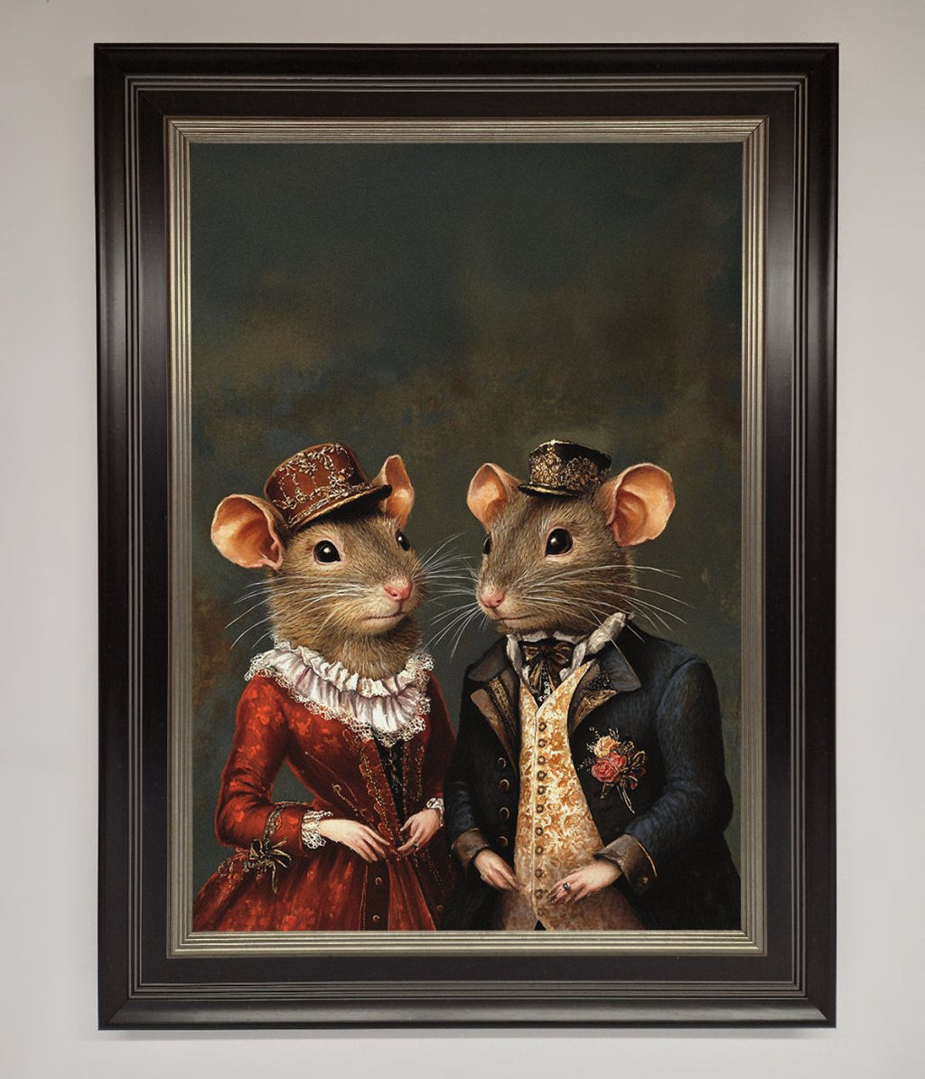 Victorian Mice Framed Poster