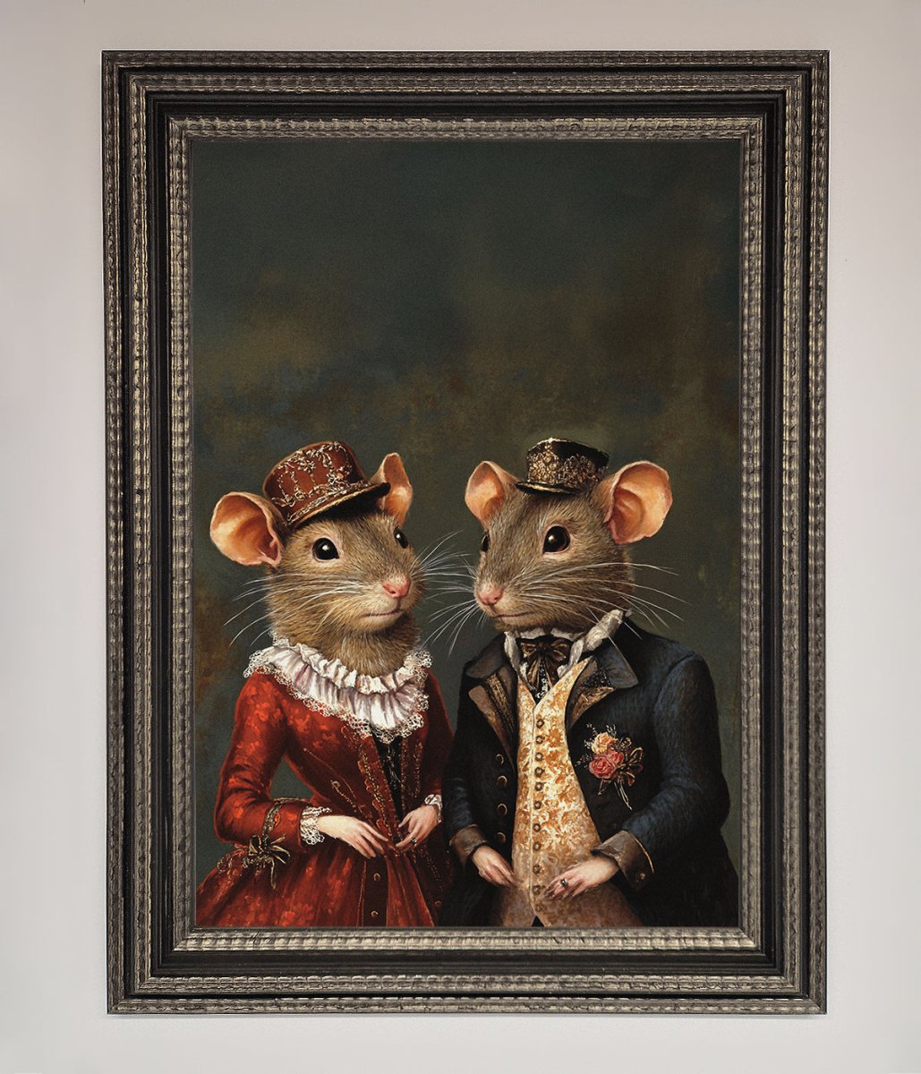 Victorian Mice Framed Poster
