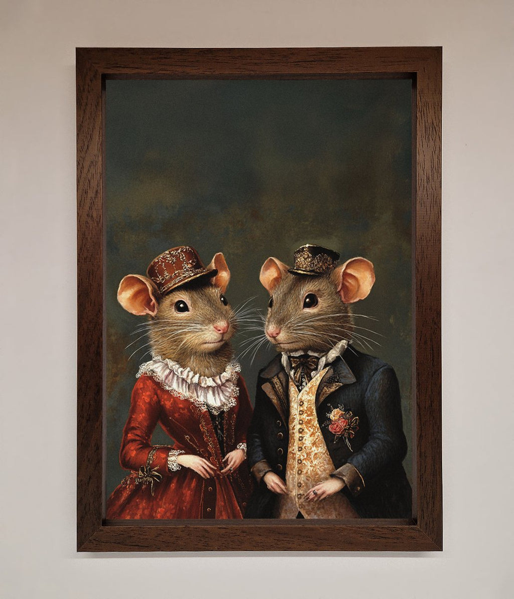 Victorian Mice Framed Poster