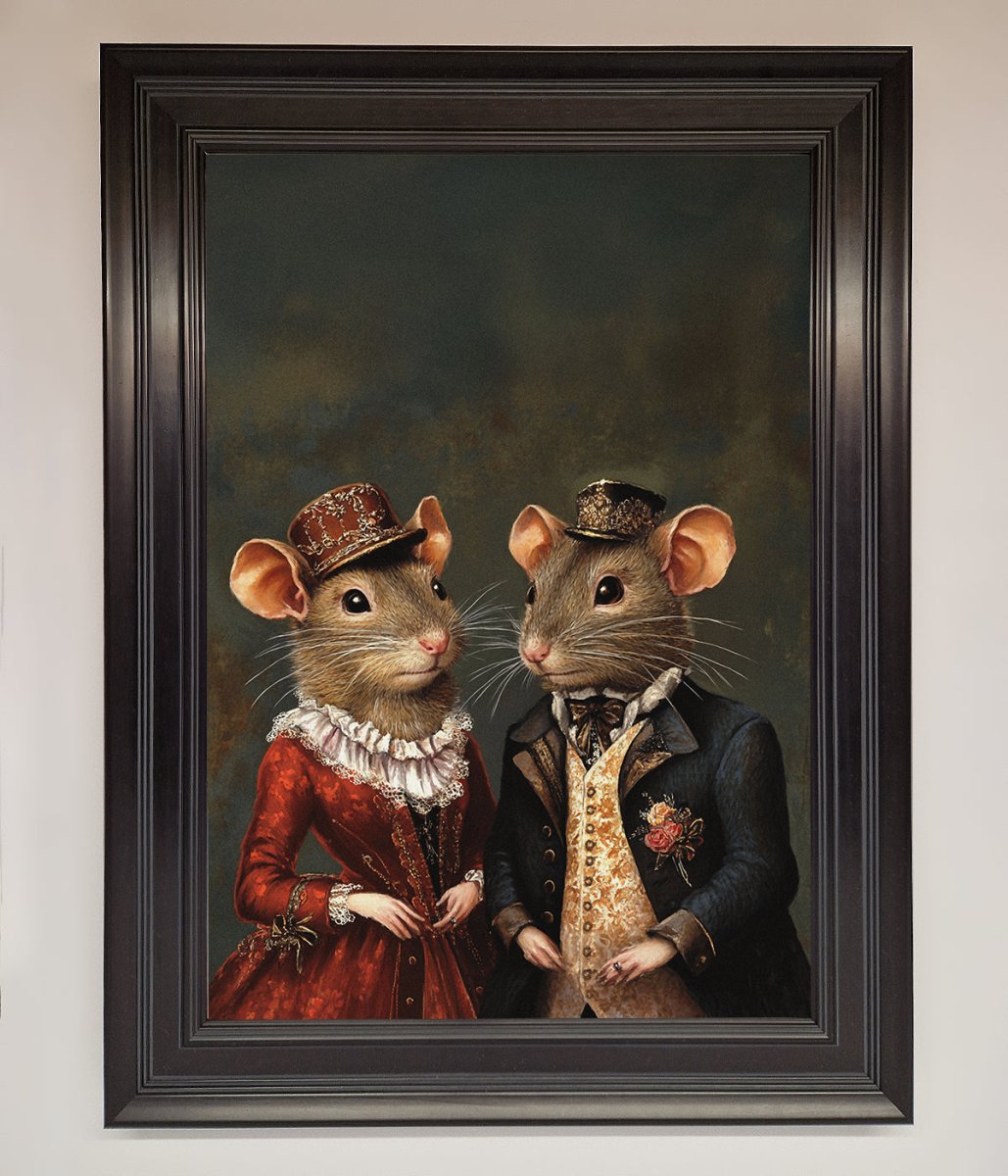 Victorian Mice Framed Poster