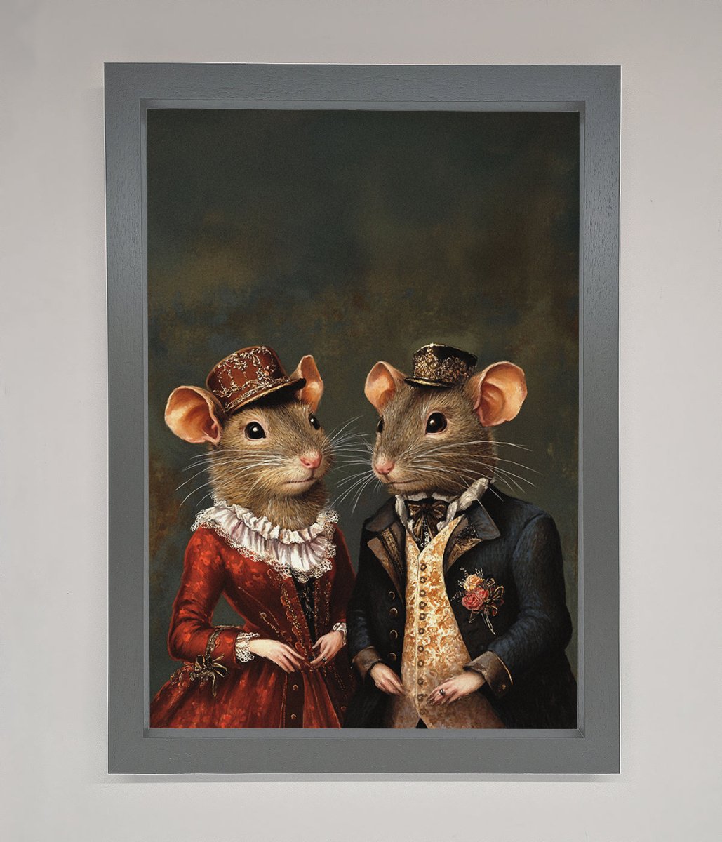 Victorian Mice Framed Poster