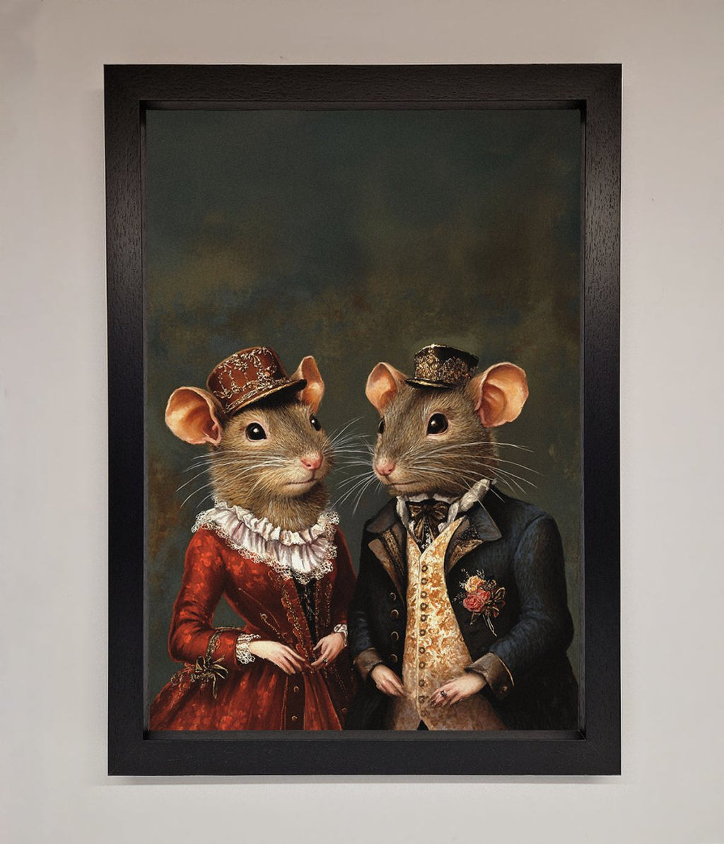 Victorian Mice Framed Poster