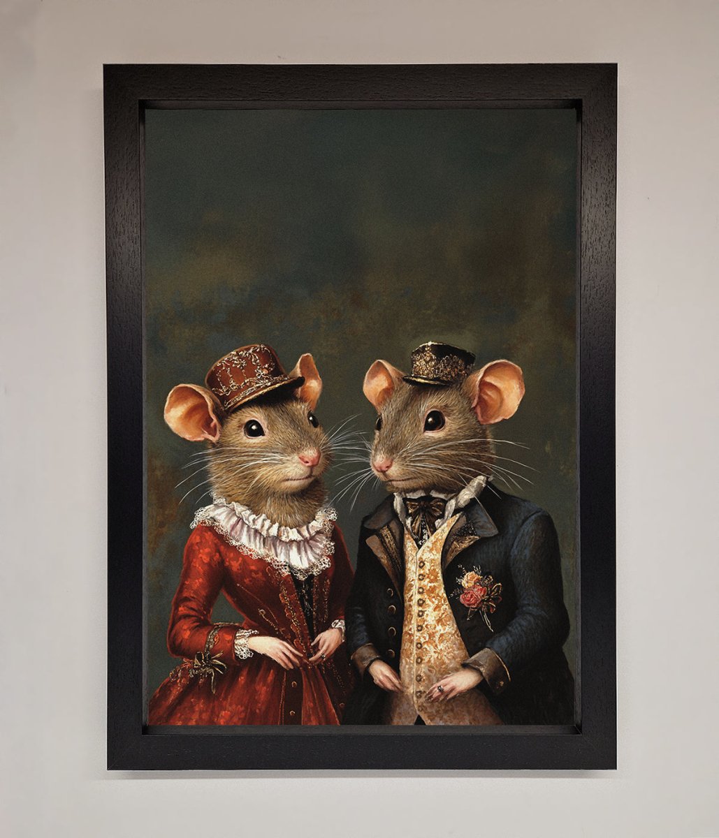 Victorian Mice Framed Poster