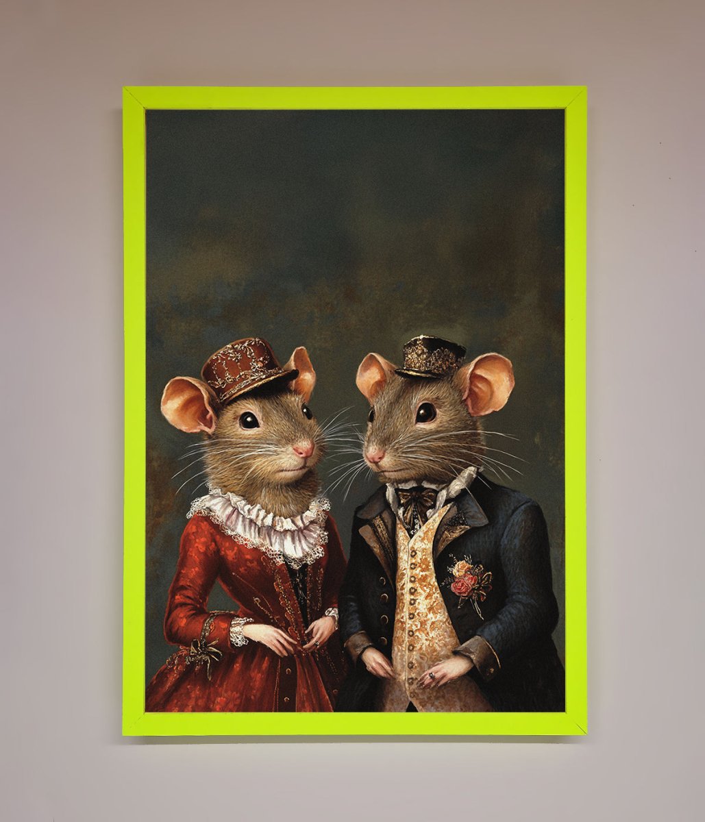 Victorian Mice Framed Poster