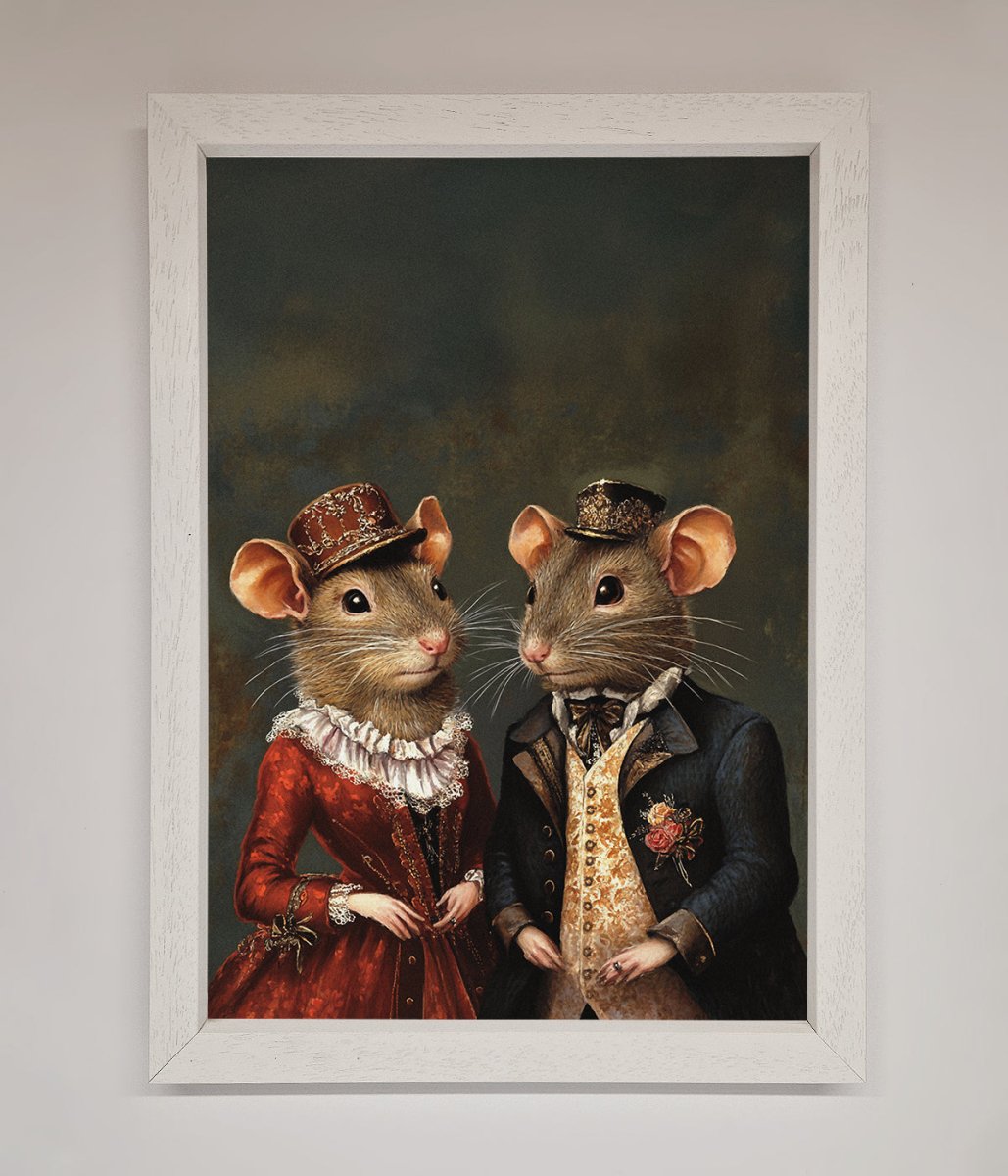 Victorian Mice Framed Poster