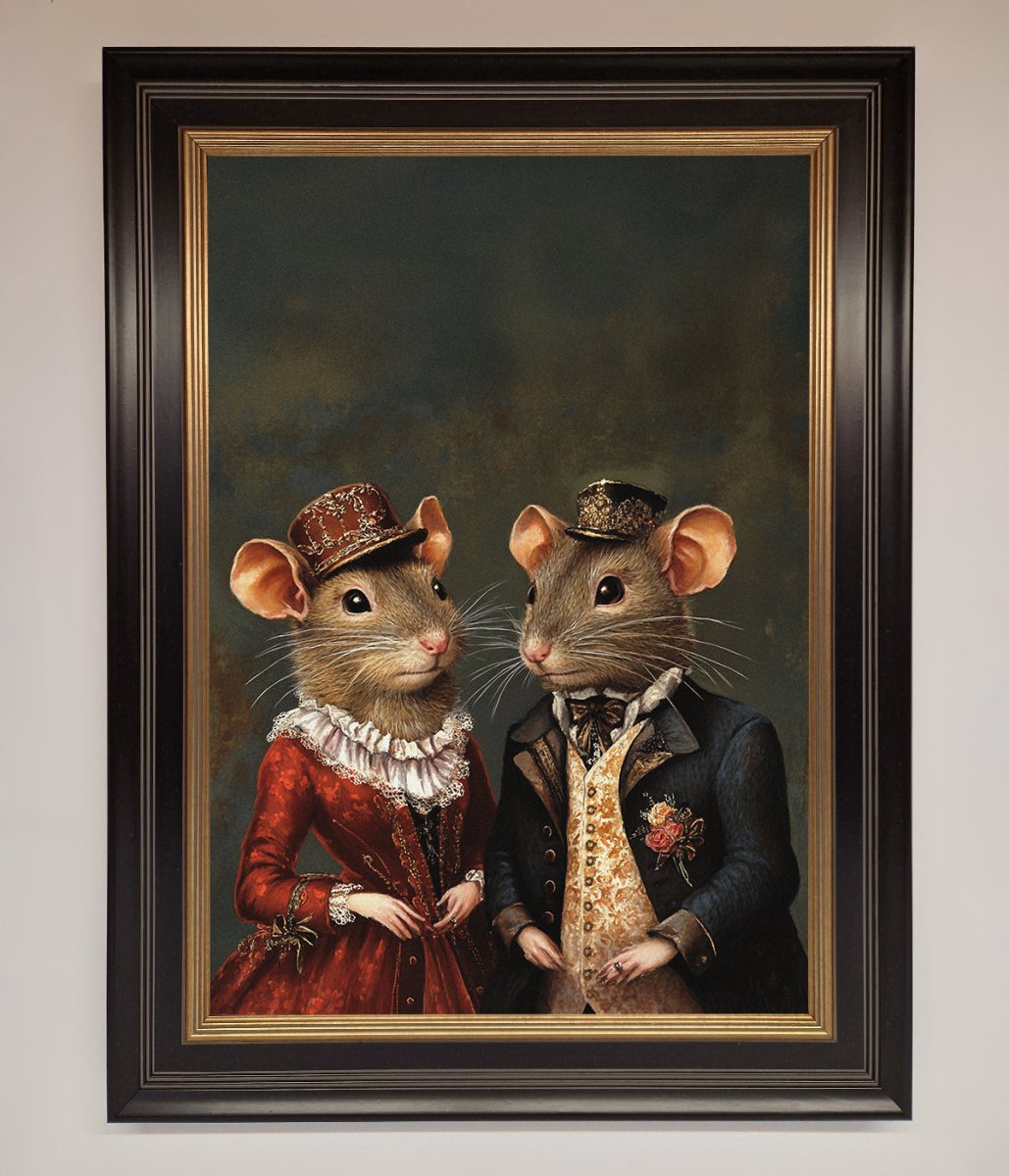 Victorian Mice Framed Poster
