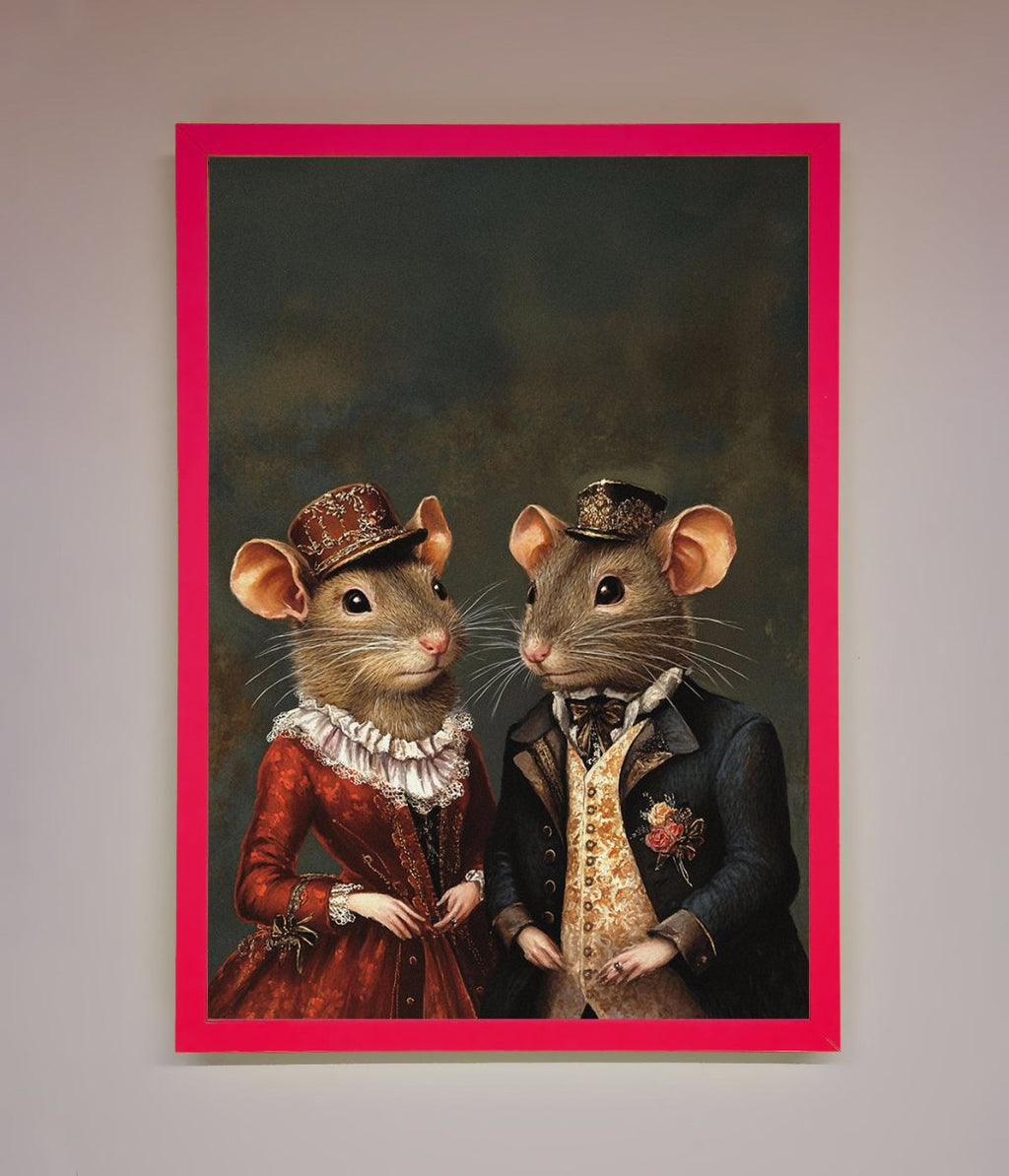 Victorian Mice Framed Poster