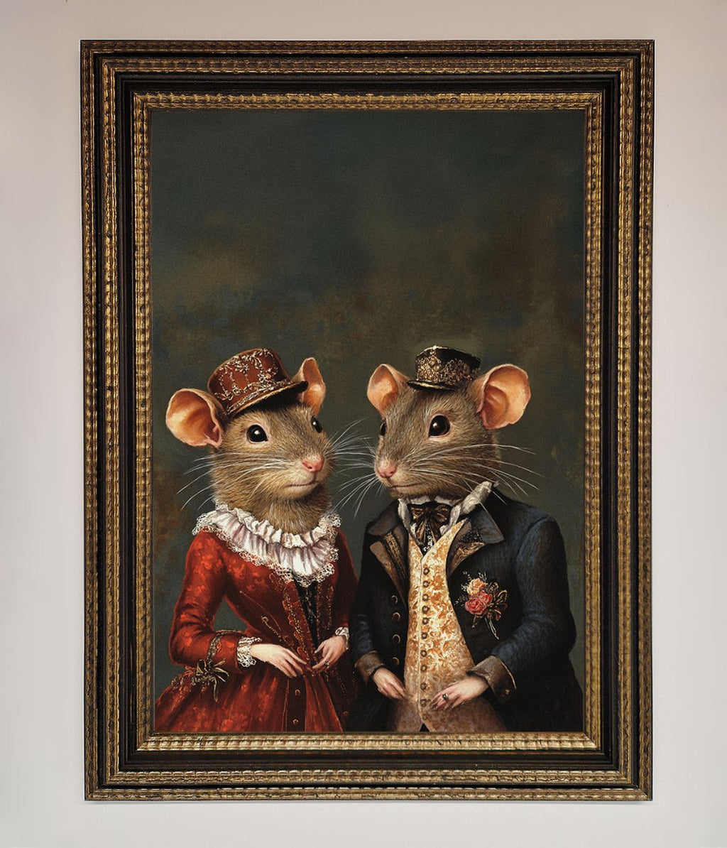Victorian Mice Framed Poster