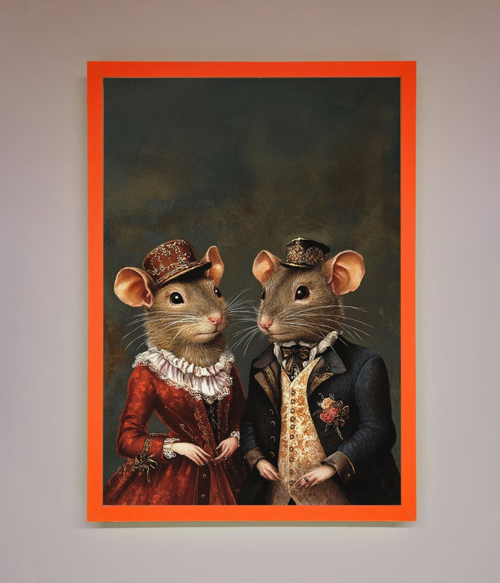 Victorian Mice Framed Poster