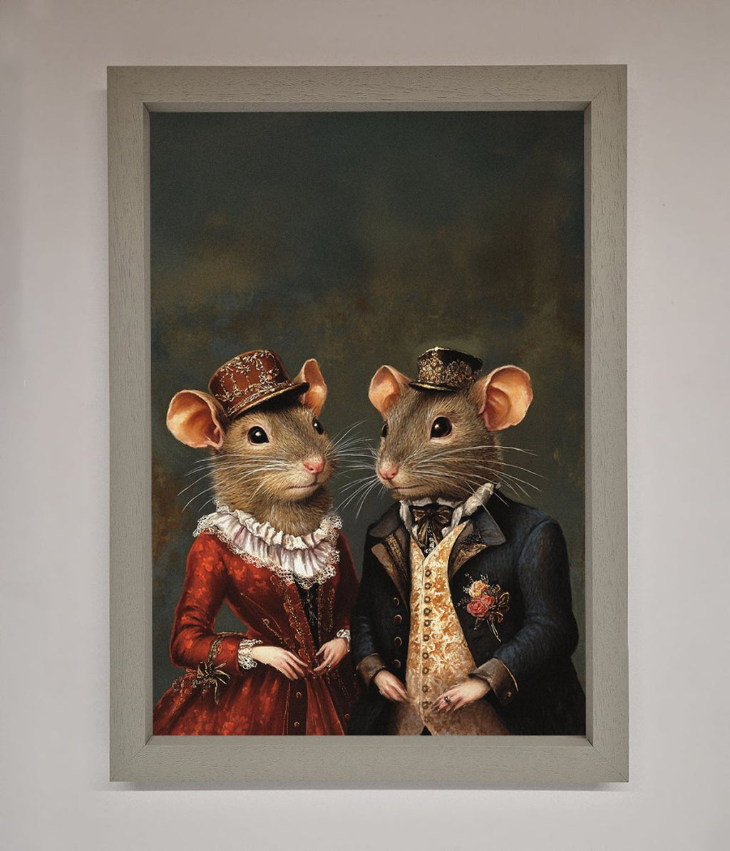 Victorian Mice Framed Poster