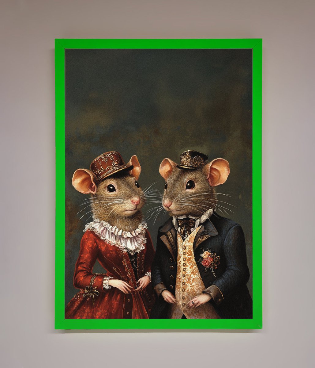 Victorian Mice Framed Poster
