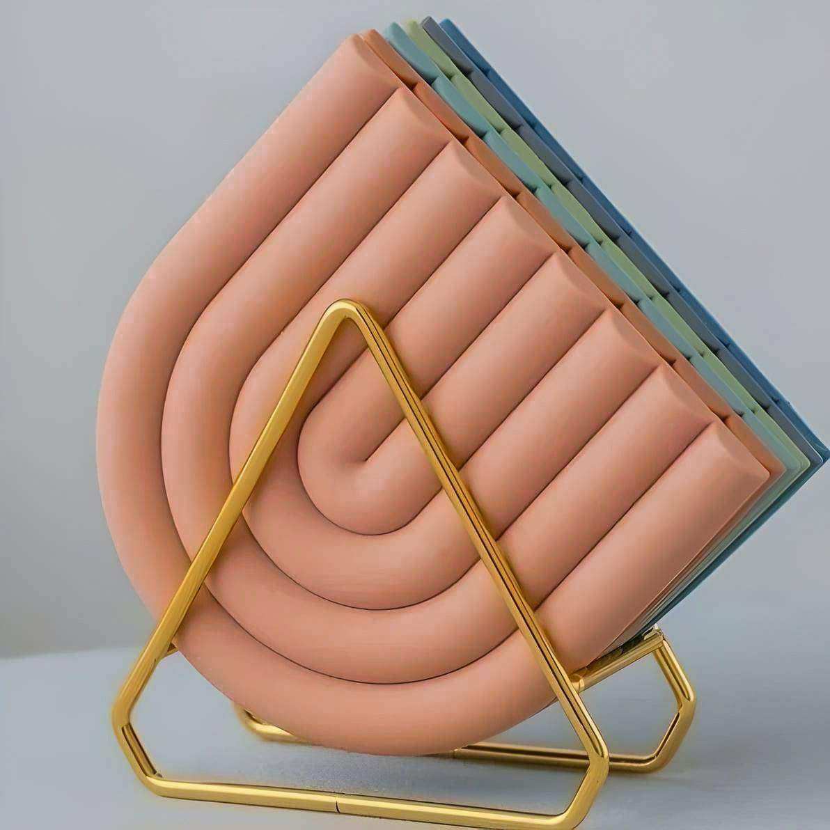 Wavy Rainbow Silicone Table Placemat