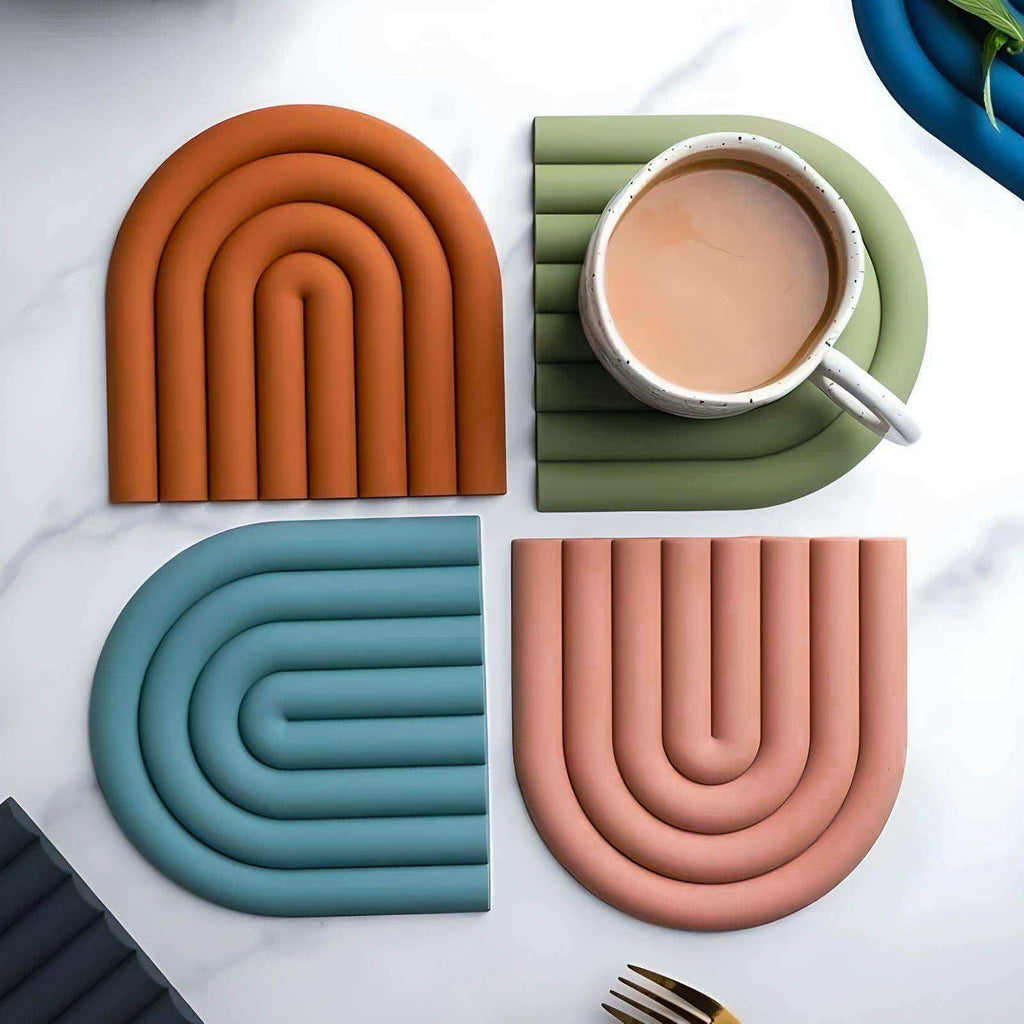 Wavy Rainbow Silicone Table Placemat