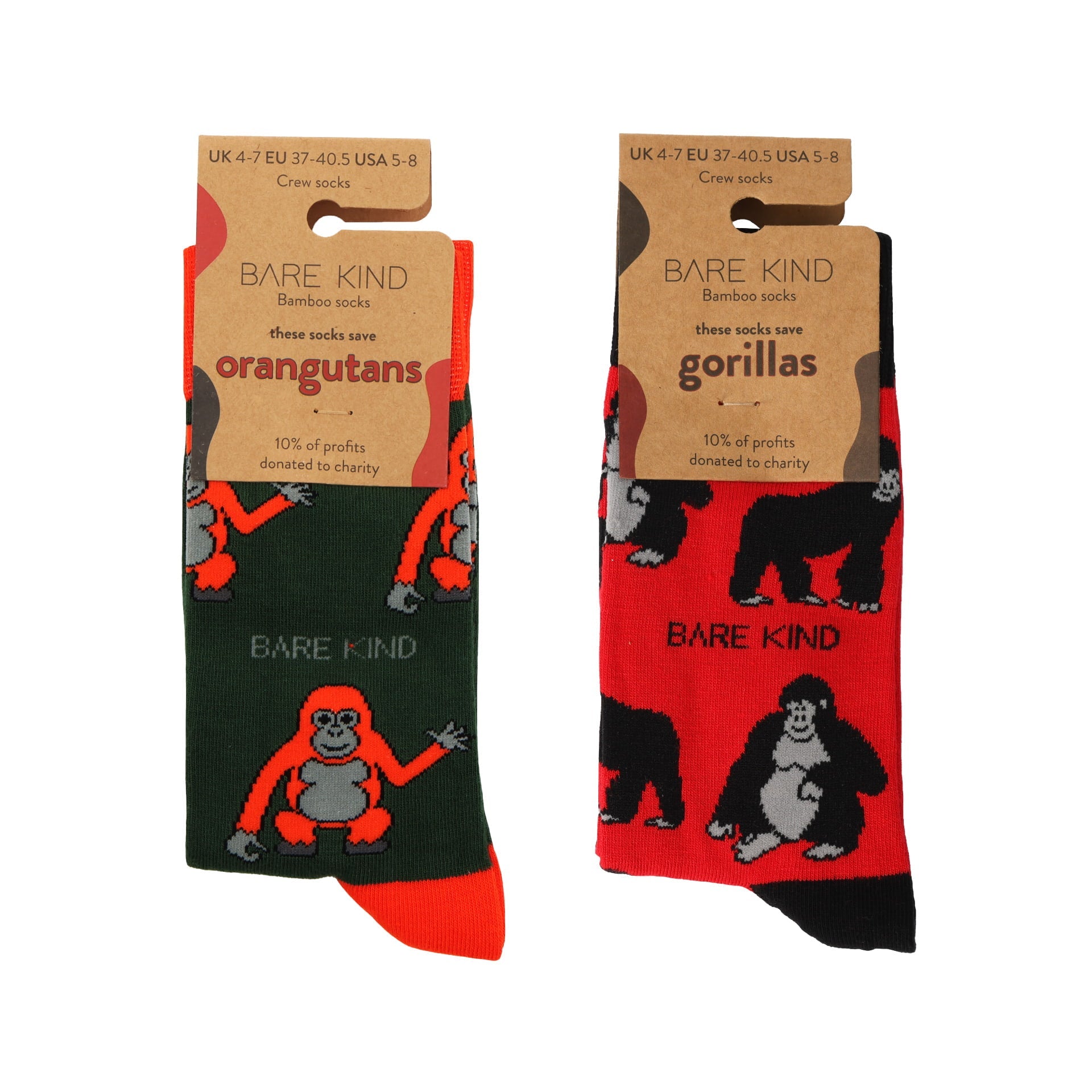 Bamboo Ape 2 Pack Socks