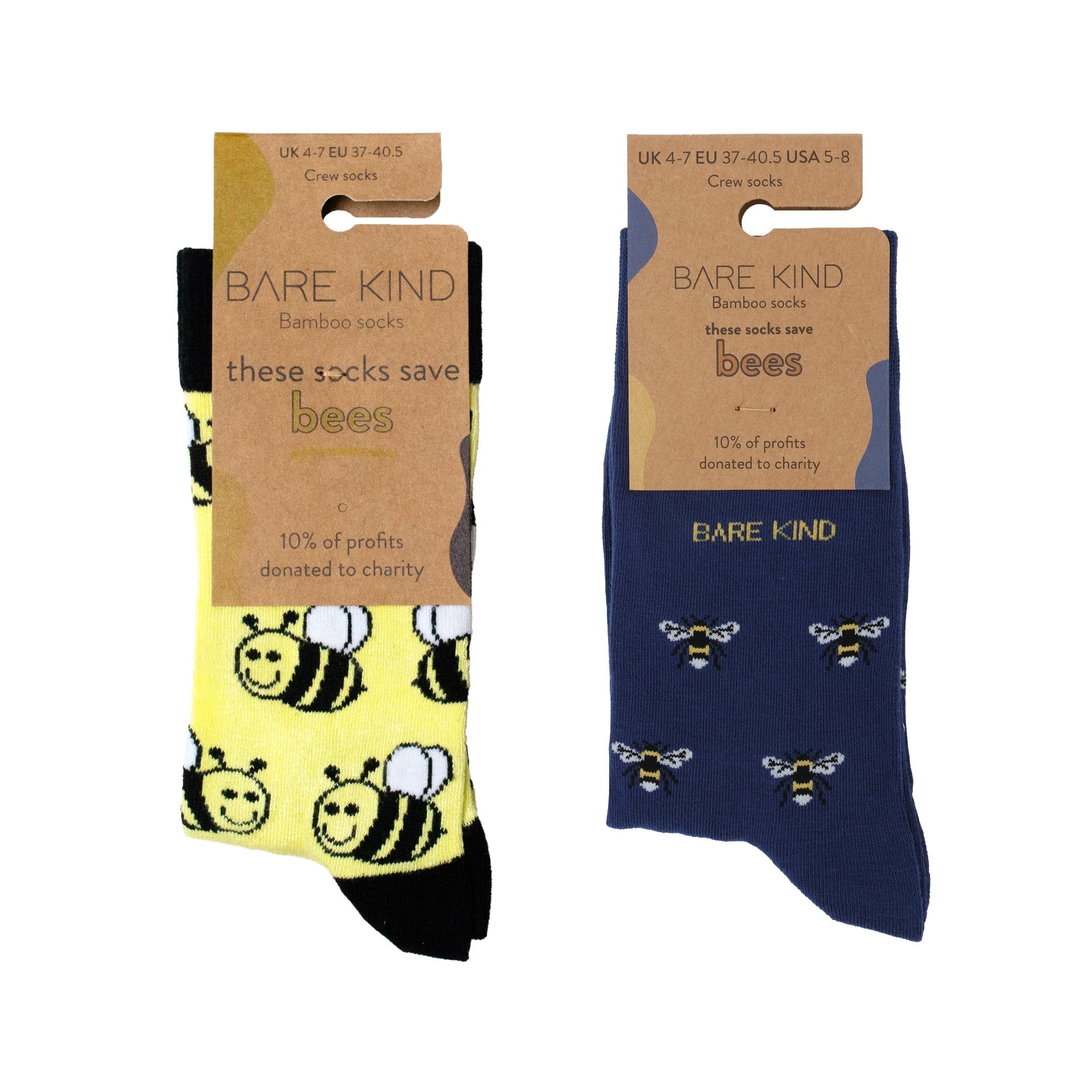 Bee 2 Pack Bamboo Sock Set