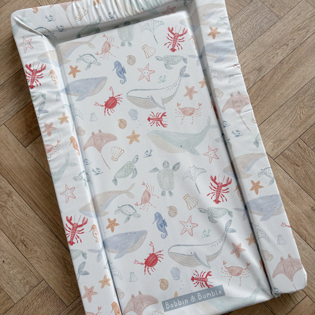 Standard Changing Mat - Deep Blue Sea Print