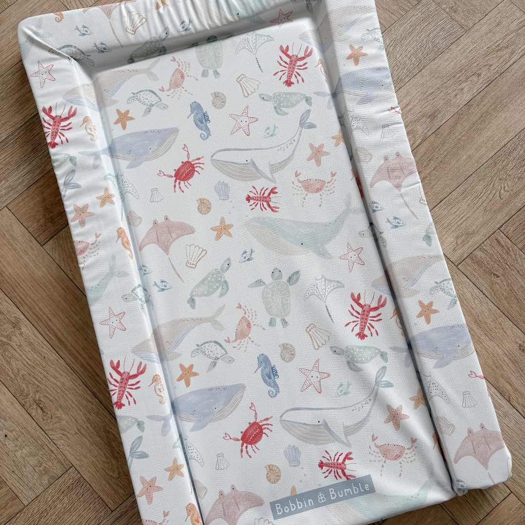 Standard Changing Mat - Deep Blue Sea Print