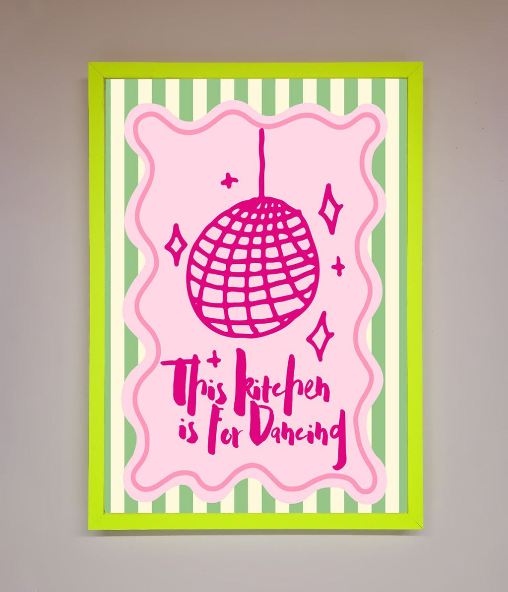 This Kitchen Is For Dancing Framed Wall Art