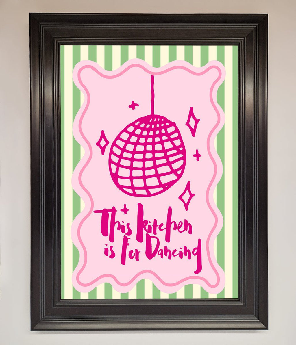 This Kitchen Is For Dancing Framed Wall Art