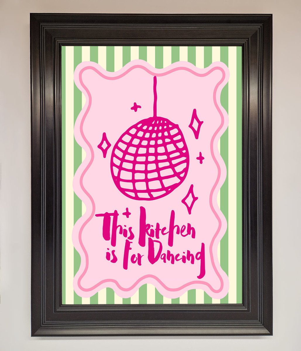 This Kitchen Is For Dancing Framed Wall Art