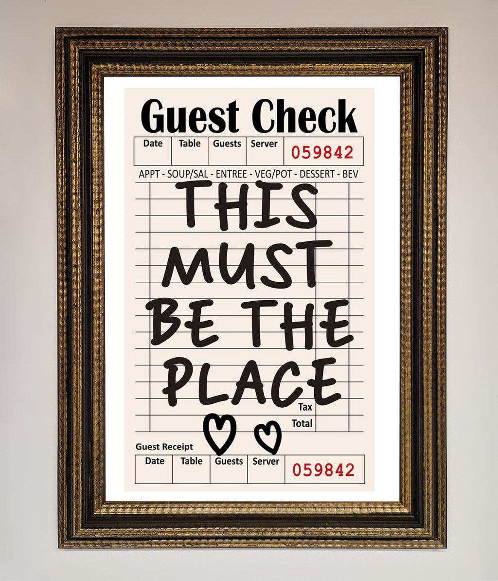 This Must Be The Place Beige Framed Wall Art