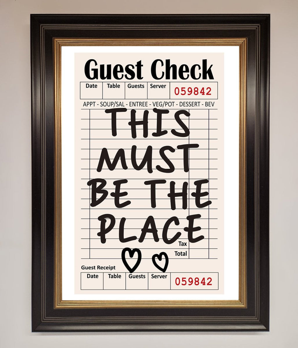 This Must Be The Place Beige Framed Wall Art