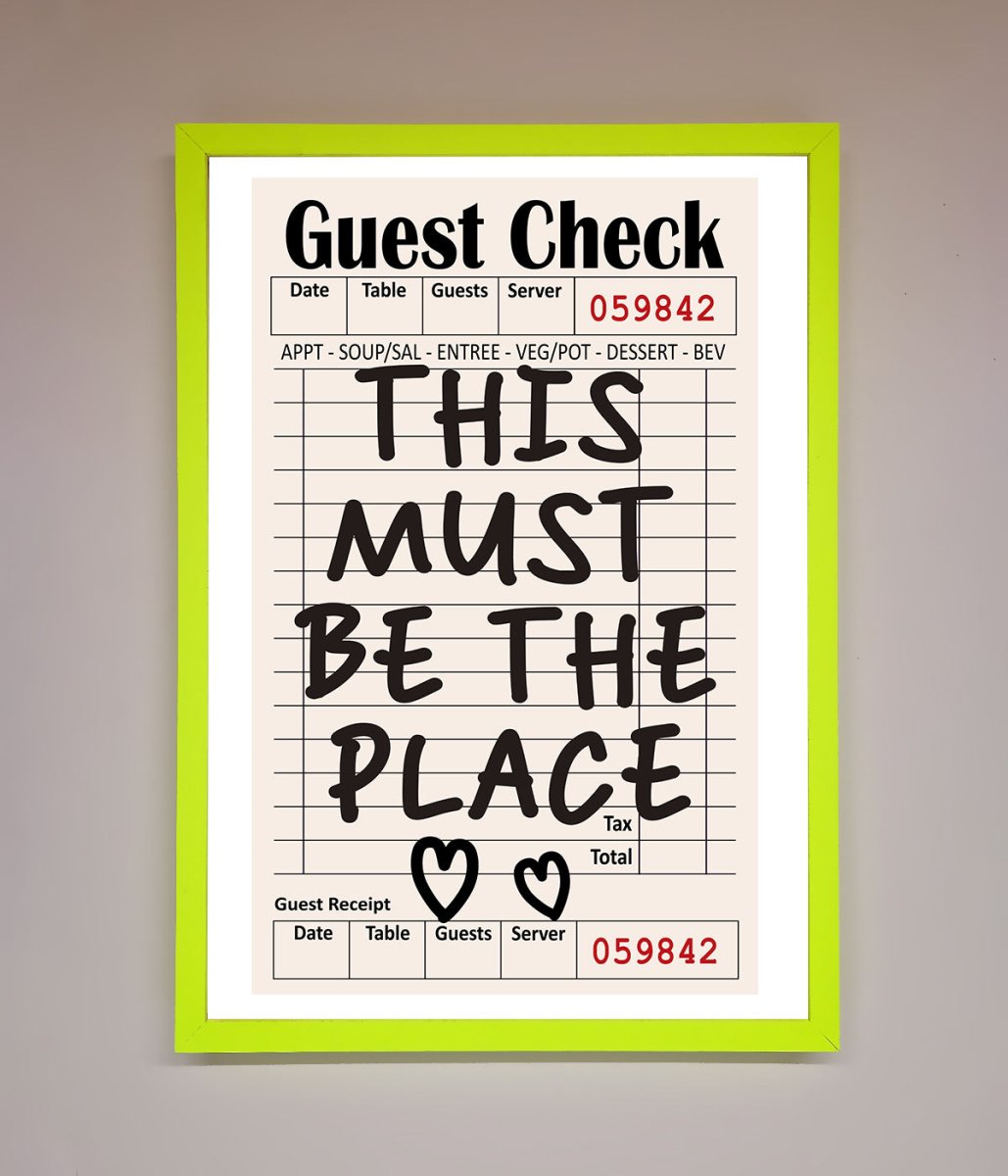 This Must Be The Place Beige Framed Wall Art