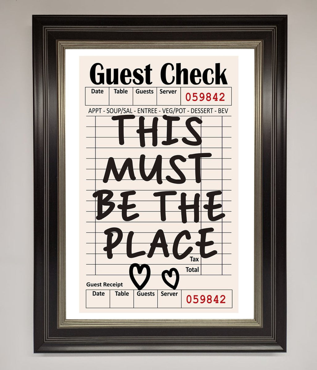 This Must Be The Place Beige Framed Wall Art