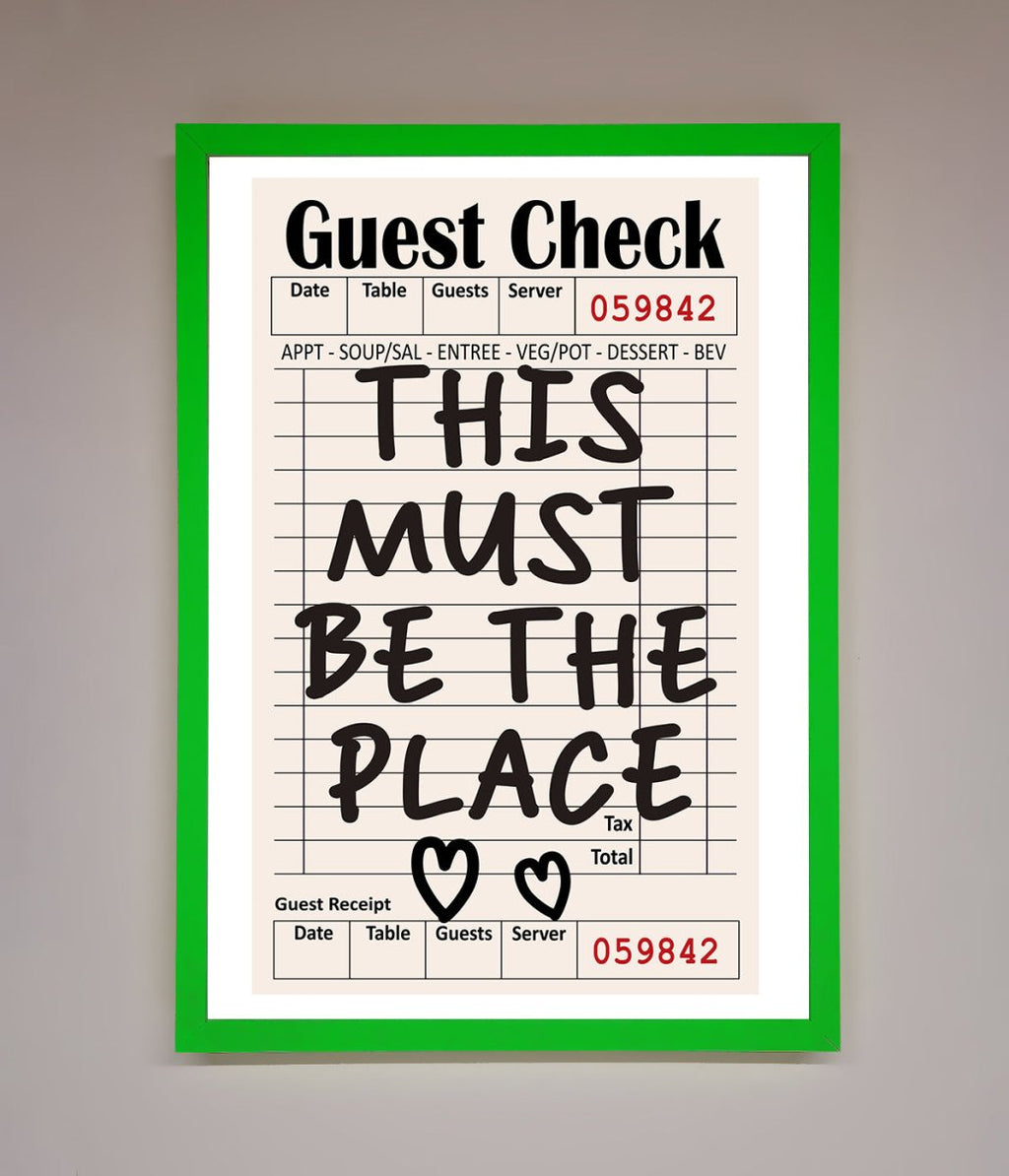 This Must Be The Place Beige Framed Wall Art