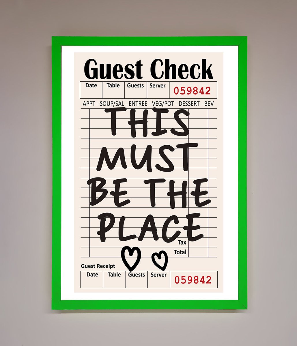 This Must Be The Place Beige Framed Wall Art