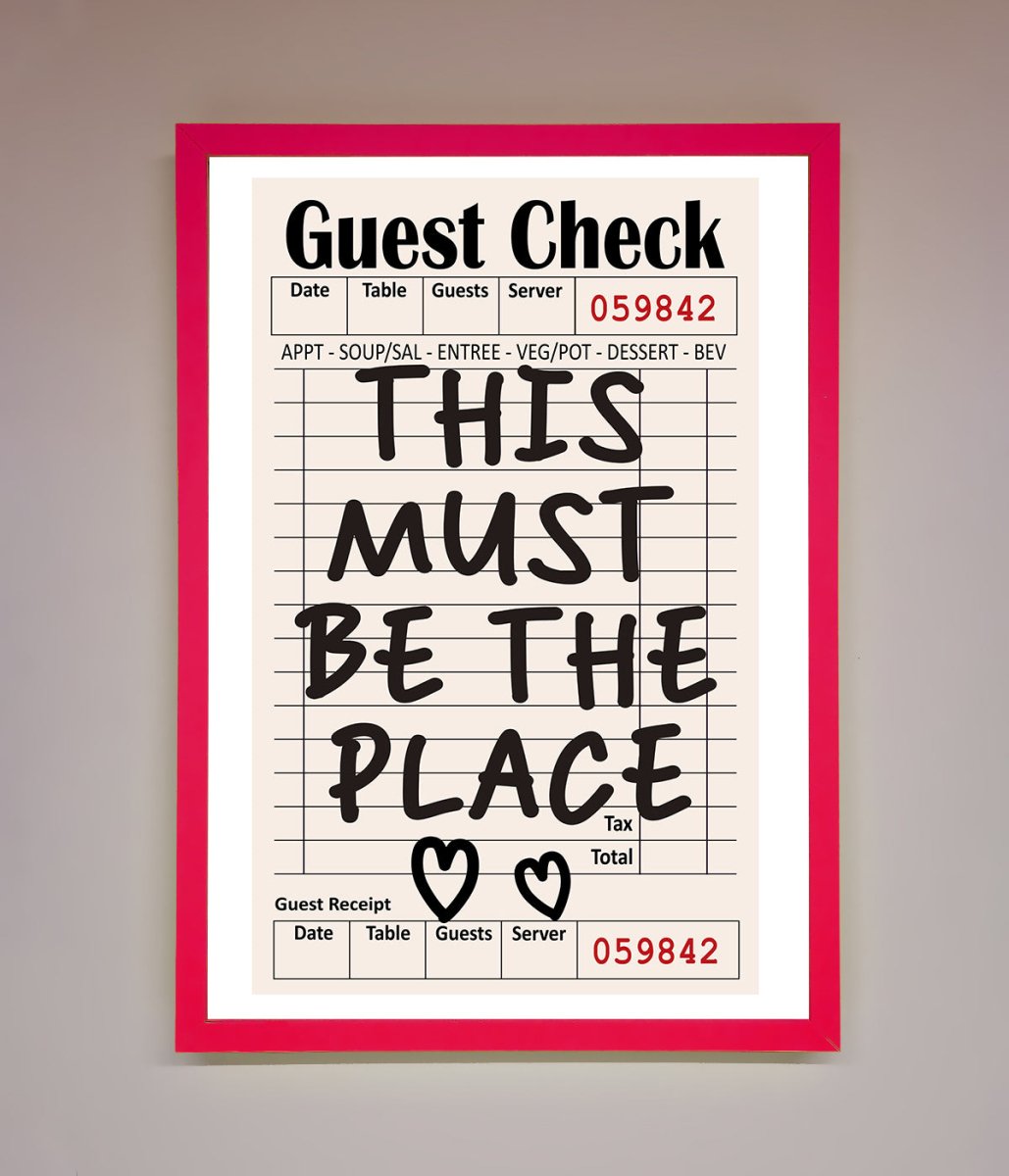 This Must Be The Place Beige Framed Wall Art