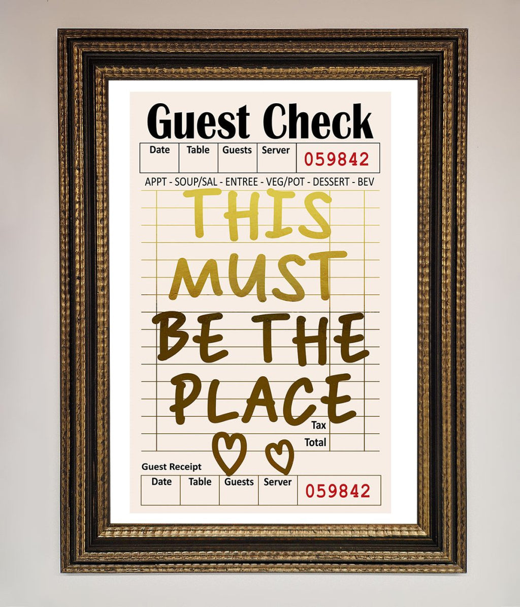 This Must Be The Place Foil Print