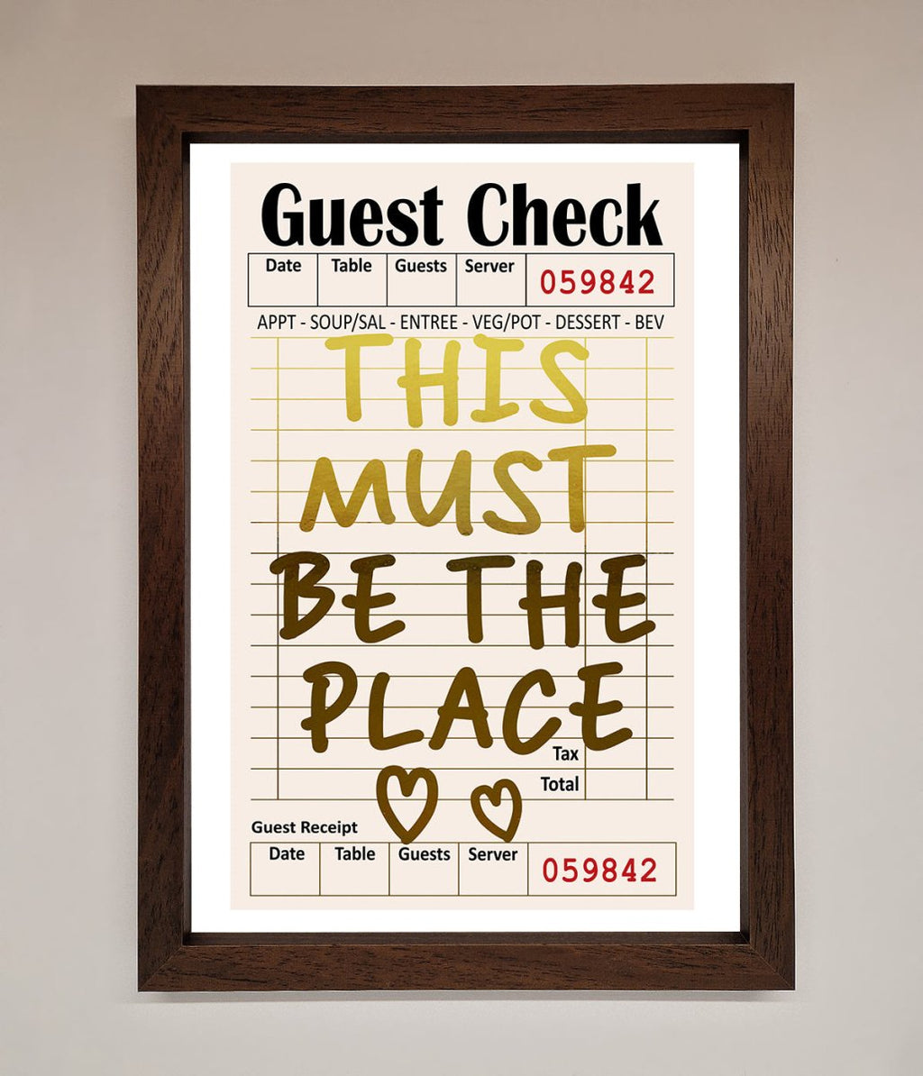 This Must Be The Place Foil Print