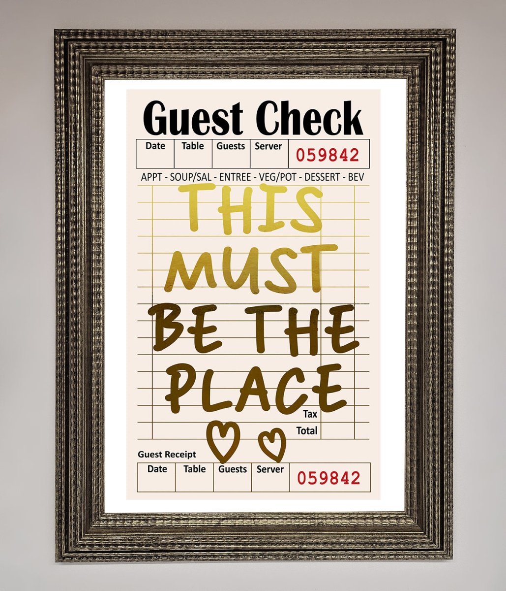 This Must Be The Place Foil Print