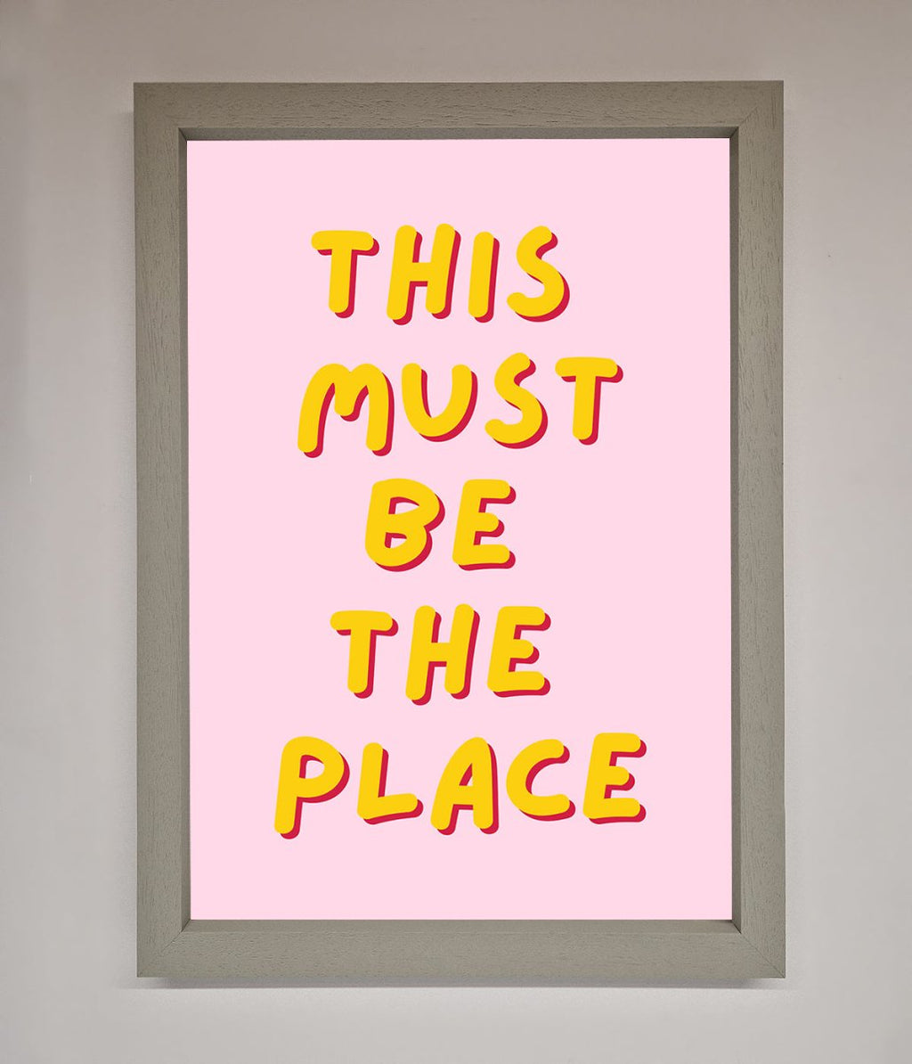 This Must Be The Place Framed Wall Art