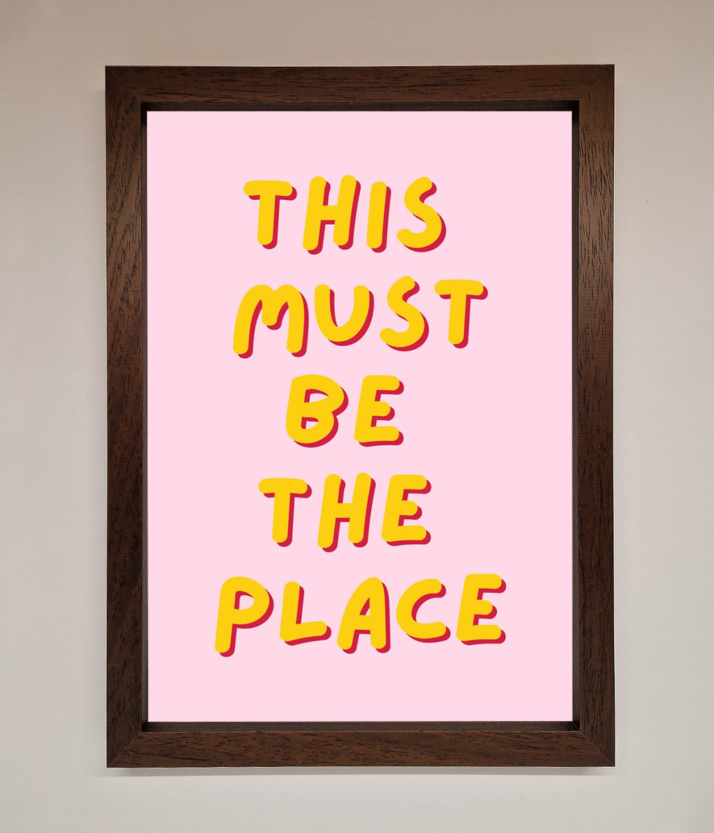 This Must Be The Place Framed Wall Art