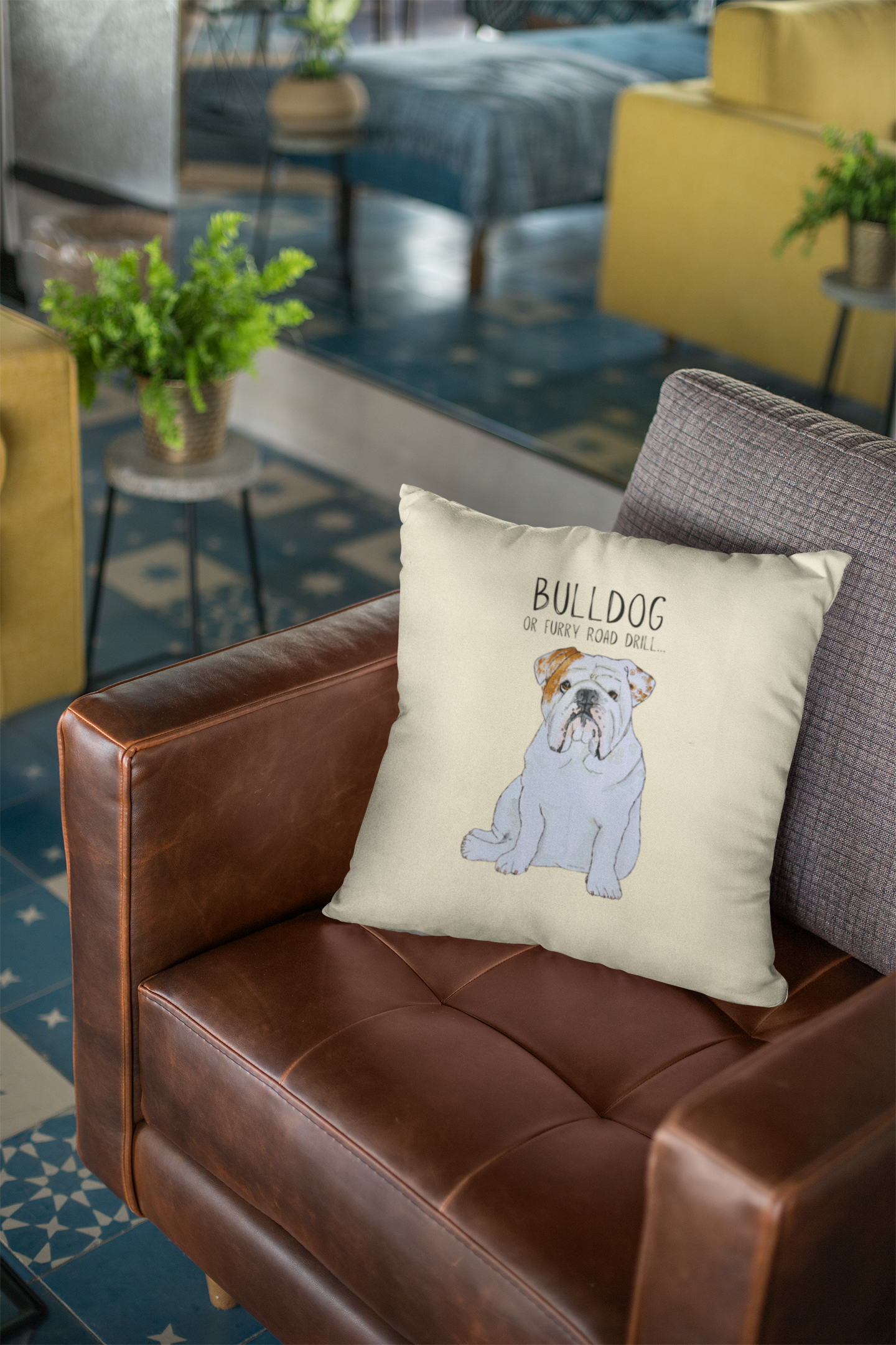 Bulldog Cushion Cover