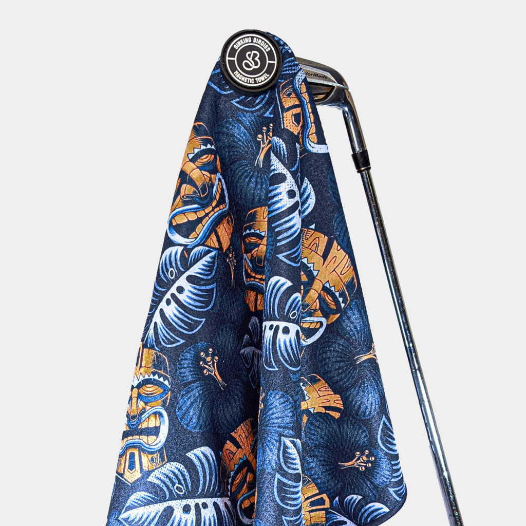 Gold Magnetic Golf Towel