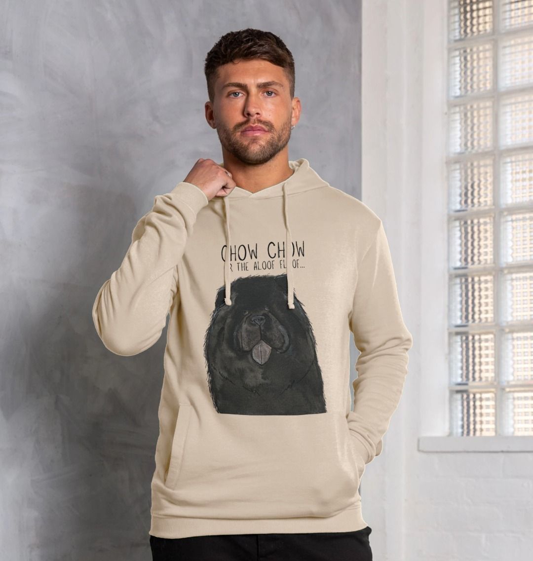 Black Chow Chow The Aloof Floof Men's Hoodie