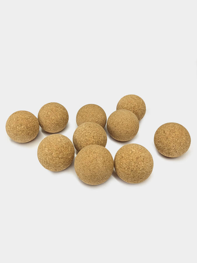 Cork Massage Balls Ten Pack