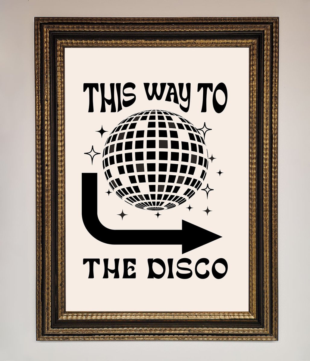 To The Disco Framed Poster
