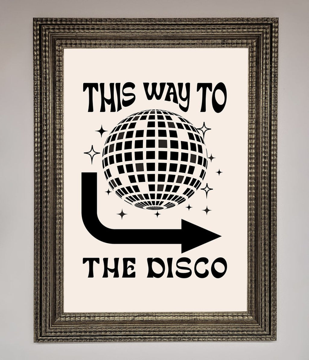 To The Disco Framed Poster